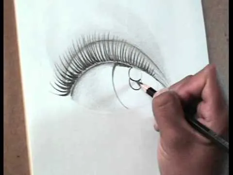 TÉCNICAS DE DIBUJO PROFESIONAL. Dibujar un ojo femenino. Comentado ...