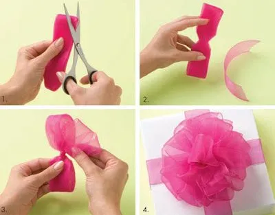 Técnicas para hacer moños de regalo : cositasconmesh Técnicas para hacer moños de regalo : cositasconmesh