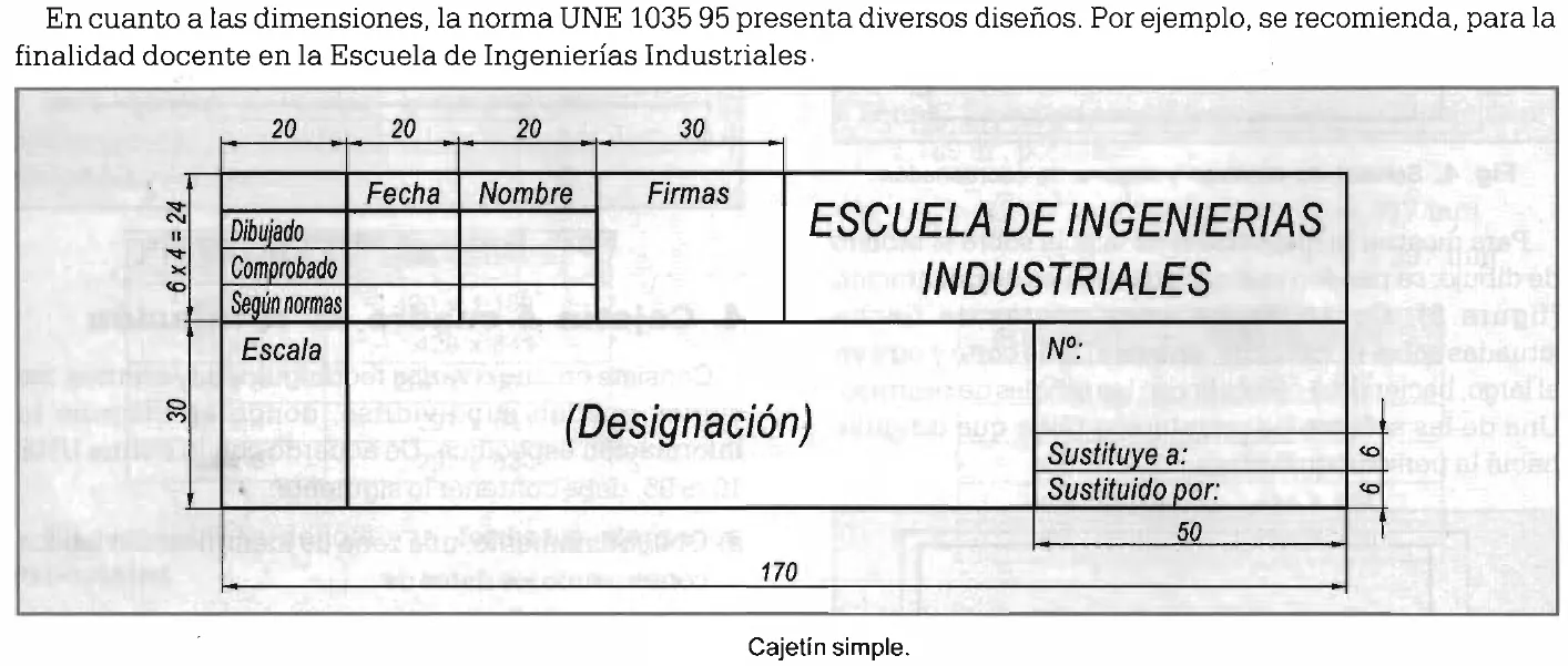 TÉCNICO AUXILIAR EN DISEÑO INDUSTRIAL: Bloque cajetin TÉCNICO AUXILIAR EN DISEÑO INDUSTRIAL: Bloque cajetin