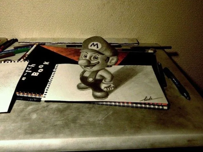 TECNO BLOG: IMPRESIONANTES DIBUJOS 3D A LAPIZ TECNO BLOG: IMPRESIONANTES DIBUJOS 3D A LAPIZ