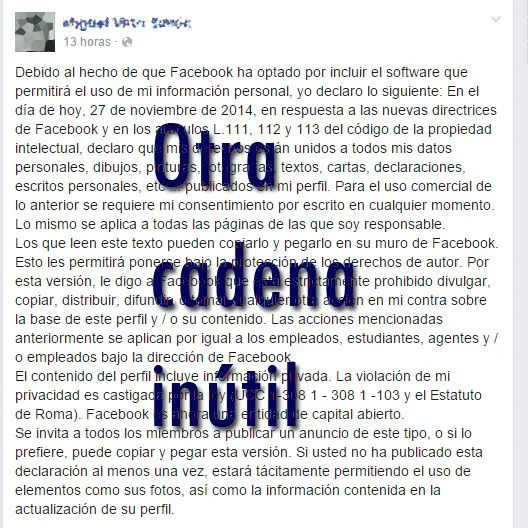 Cadenas para por si acaso... - Tecnologia para inexpertos