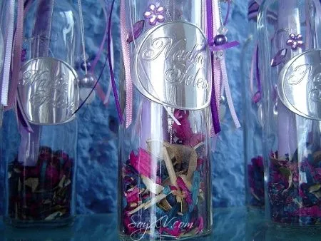 TECNOLOGIAS: Invitacion De 15 Años Con Botella De Vidrio♥