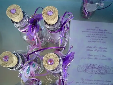 TECNOLOGIAS: Invitacion De 15 Años Con Botella De Vidrio♥