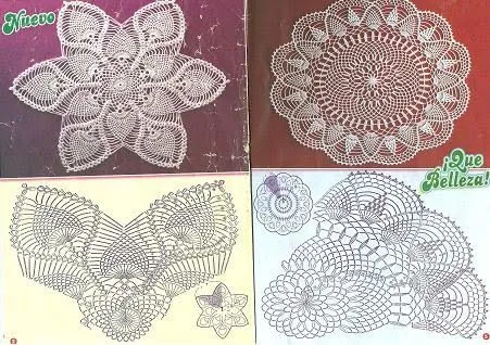 TEGIDOS A CROCHET Y A PALITOS: Centros de mesa