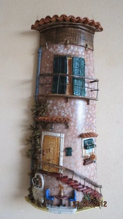 tejas decoradas en relieve | Aprender manualidades es facilisimo. tejas decoradas en relieve | Aprender manualidades es facilisimo.