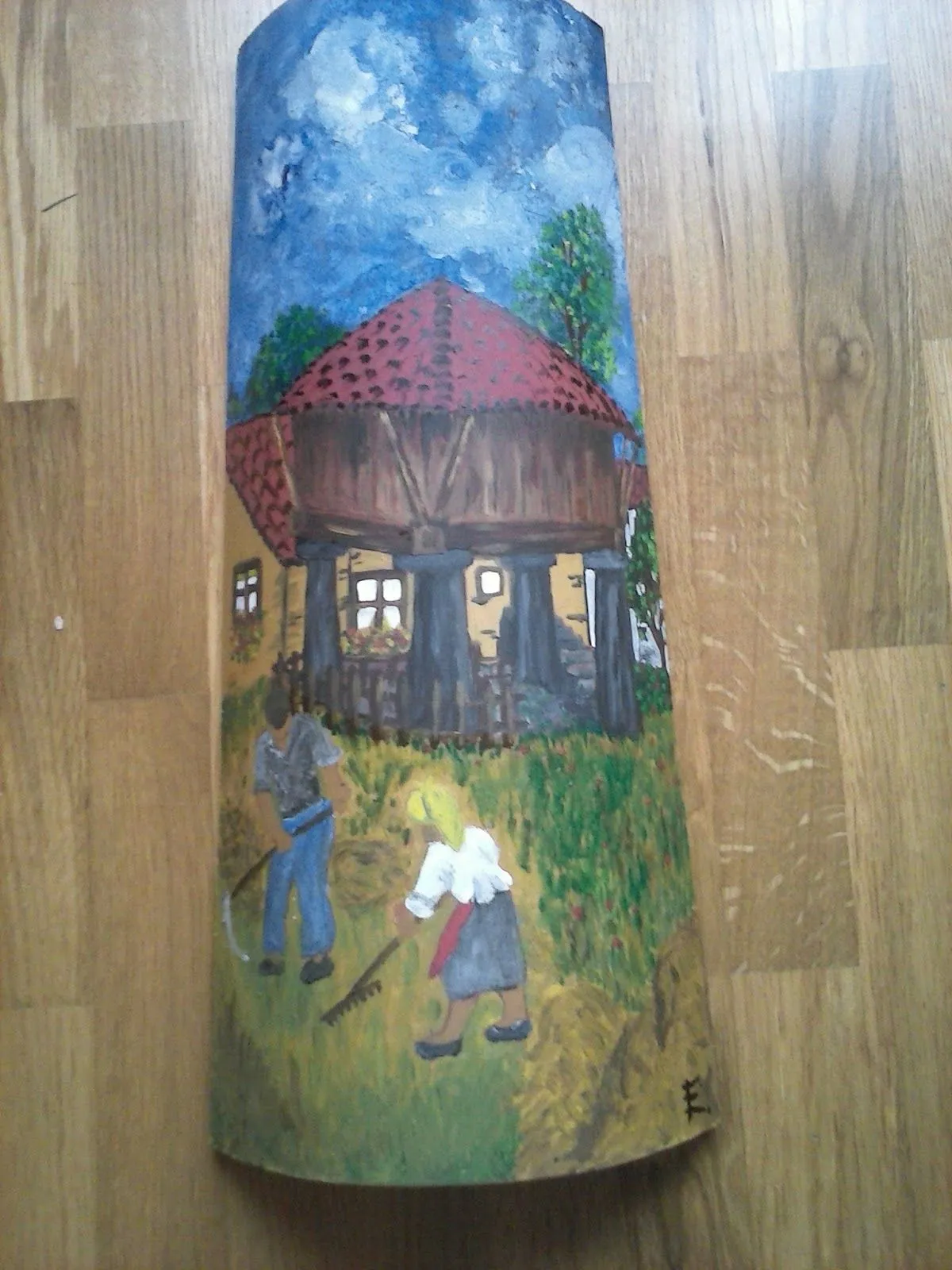 Tejas pintadas al óleo: Paisajes Asturianos Tejas pintadas al óleo: Paisajes Asturianos