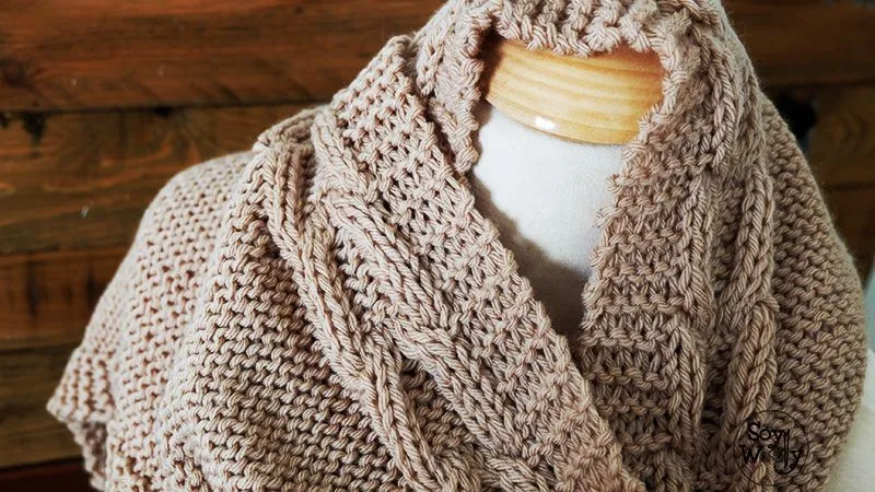 Teje una Bufanda con Capucha fácil en dos agujas | Soy Woolly Teje una Bufanda con Capucha fácil en dos agujas | Soy Woolly