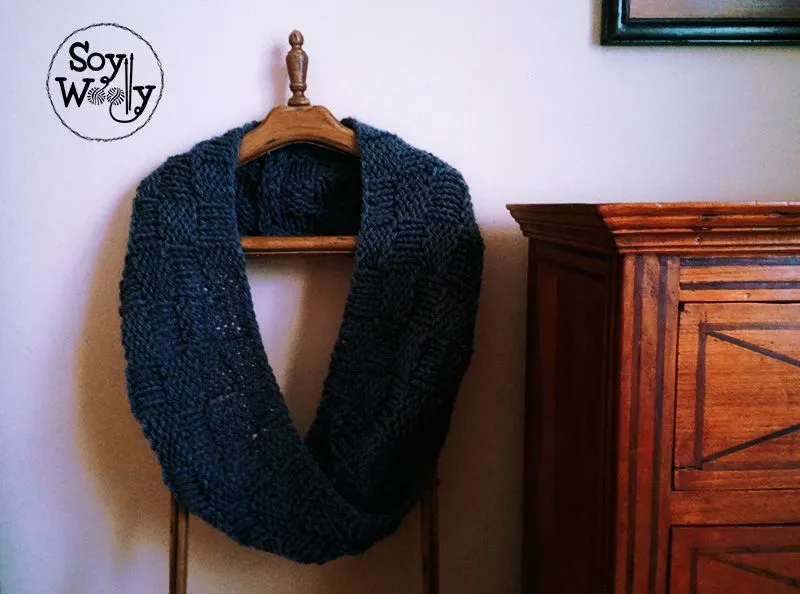 Teje un cuello infinito fácil y rápido con dos agujas | Soy Woolly