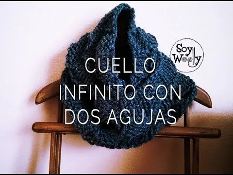 Teje un cuello infinito fácil y rápido con dos agujas para ...