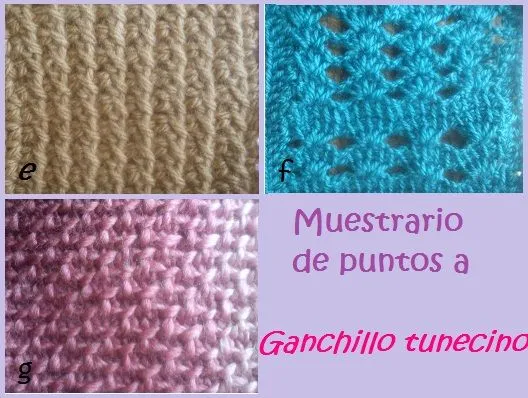 Tejelandia&co: Ganchillo tunecino