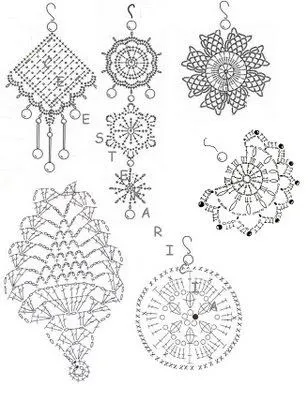 Tejemaneje: Patrones de aretes a crochet Tejemaneje: Patrones de aretes a crochet