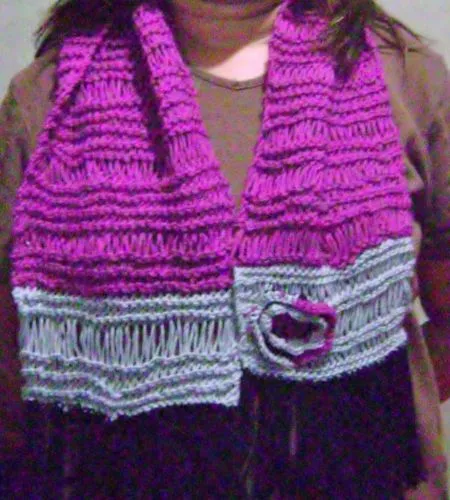 Tejer a dos agujas bufandas - Imagui