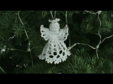 1 DE 2 COMO TEJER ANGEL NAVIDEÑO GANCHILLO CROCHET - YouTube