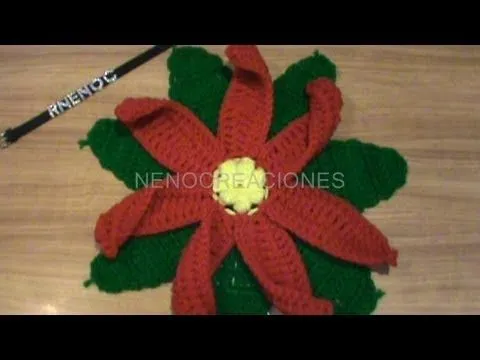 1 DE 2 COMO TEJER BASE HOJAS FLOR NOCHEBUENA, CARPETA GANCHILLO ... 1 DE 2 COMO TEJER BASE HOJAS FLOR NOCHEBUENA, CARPETA GANCHILLO ...