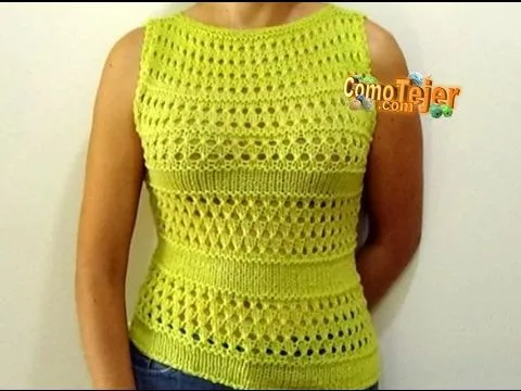 Como Tejer Blusa/Top Primavera-Spring Knitted Top 2 Agujas (269 ... Como Tejer Blusa/Top Primavera-Spring Knitted Top 2 Agujas (269 ...