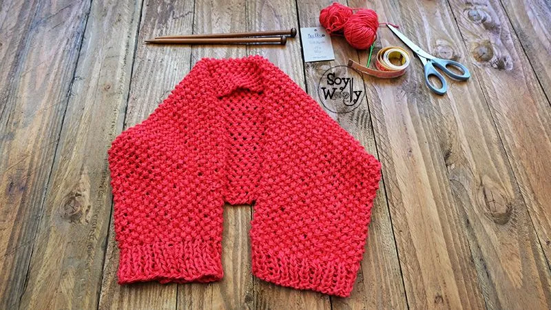 Cómo tejer un bolero o mañanita fácil en dos agujas | Soy Woolly Cómo tejer un bolero o mañanita fácil en dos agujas | Soy Woolly