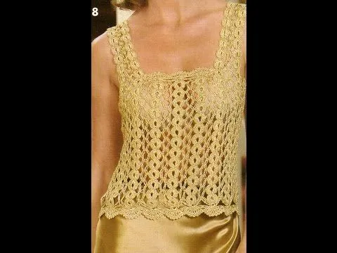 Como Tejer Cadenas Para Blusa Dorada a Crochet Paso 1 - YouTube Como Tejer Cadenas Para Blusa Dorada a Crochet Paso 1 - YouTube
