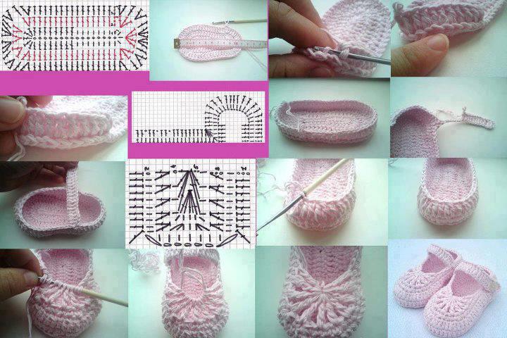 Cómo tejer calzado de bebé con pulsera al crochet - Paso a Paso Cómo tejer calzado de bebé con pulsera al crochet - Paso a Paso