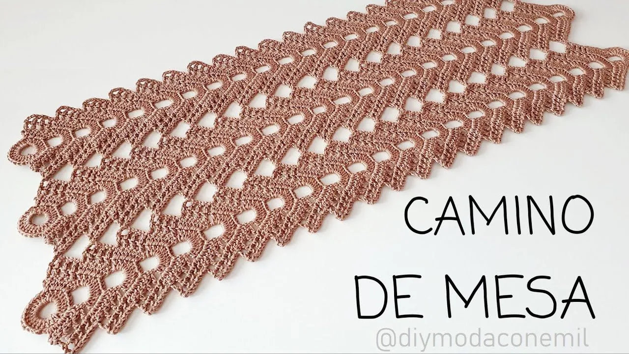 Como tejer Camino de mesa a crochet paso a paso - YouTube Como tejer Camino de mesa a crochet paso a paso - YouTube