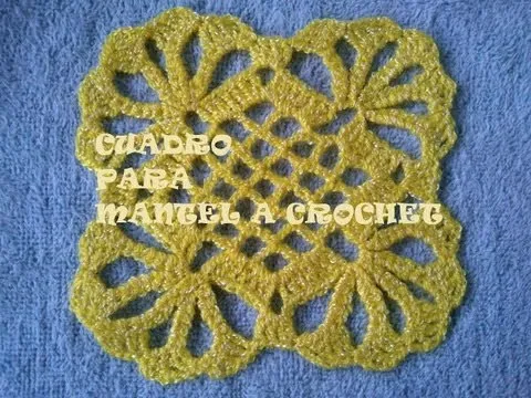 COMO TEJER UN CUADRO O PASTILLA PARA MANTEL A CROCHET (TUTORIAL ... COMO TEJER UN CUADRO O PASTILLA PARA MANTEL A CROCHET (TUTORIAL ...