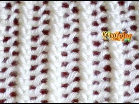 Cómo Tejer Encaje Tejido-Lace Stitch 2 Agujas (18) - YouTube Cómo Tejer Encaje Tejido-Lace Stitch 2 Agujas (18) - YouTube