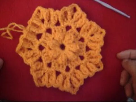 COMO TEJER ESTRELLA FLOR 1D CRECIENDO CON PUNTADA DE OLAN ... COMO TEJER ESTRELLA FLOR 1D CRECIENDO CON PUNTADA DE OLAN ...