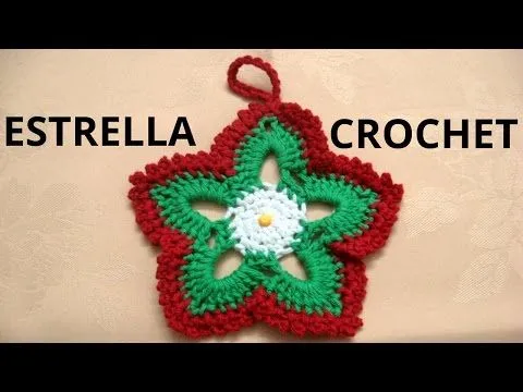 Como tejer estrellas de navidad en tejido crochet tutorial paso a ... Como tejer estrellas de navidad en tejido crochet tutorial paso a ...