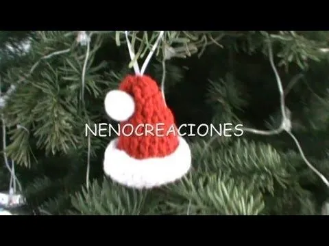 COMO TEJER GORRITO NAVIDEÑO PARA DECORAR, VARIOS USOS GANCHILLO ...