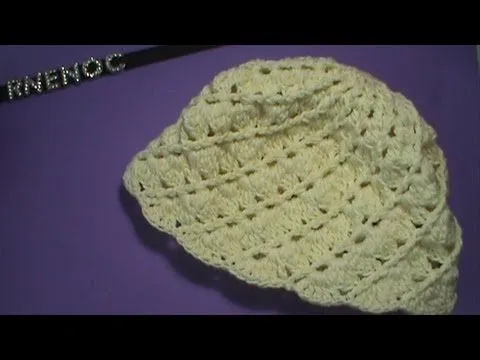 1 DE 2 COMO TEJER GORRO PARA BEBE DE 3 A 6 MESES GANCHILLO CROCHET ...