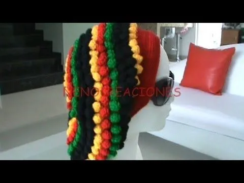 5 DE 5 COMO TEJER GORRO BOINA ESTILO REGGAE CON PUNTO BODOQUE ... 5 DE 5 COMO TEJER GORRO BOINA ESTILO REGGAE CON PUNTO BODOQUE ...