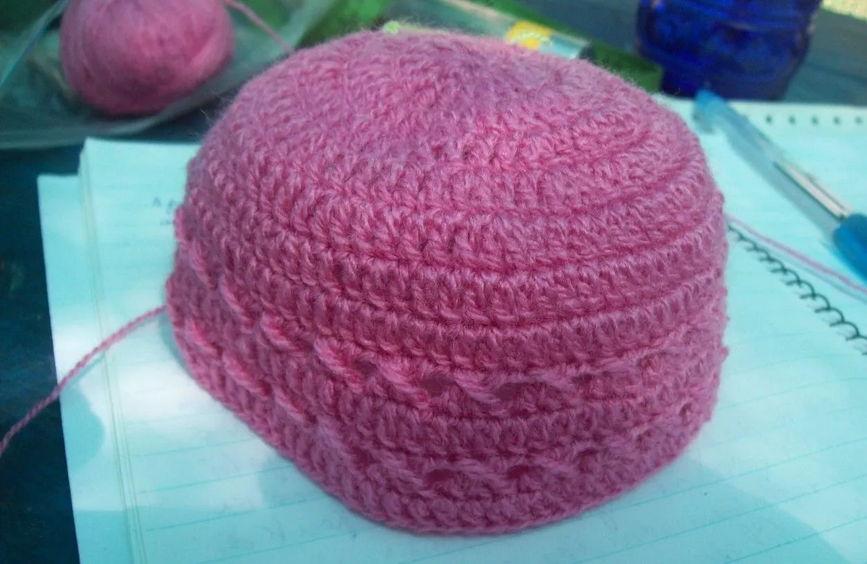 Casquito en crochet para bebé