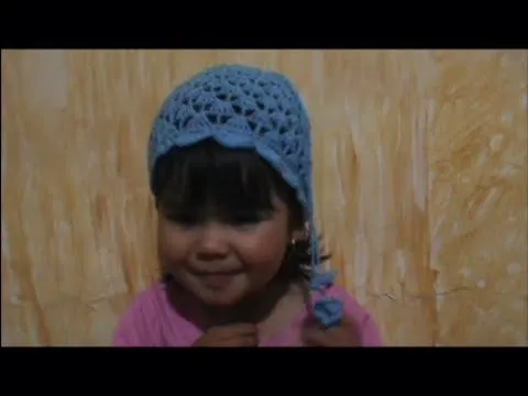 Como Tejer Un Gorro en Crochet para niña - YouTube