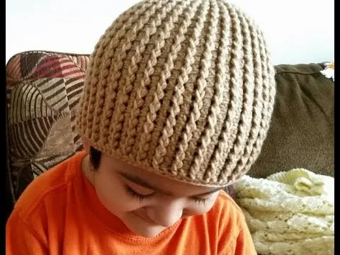 Como tejer gorro en crochet para niños