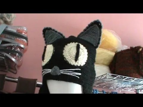 Como tejer gorro diseño gato ganchillo crochet parte 1 - YouTube