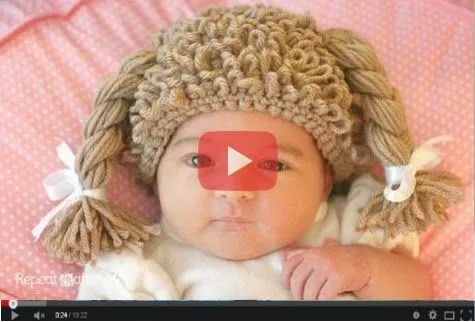 Cómo tejer gorro "peluca" para niños paso a paso - Video y fotos ... Cómo tejer gorro "peluca" para niños paso a paso - Video y fotos ...