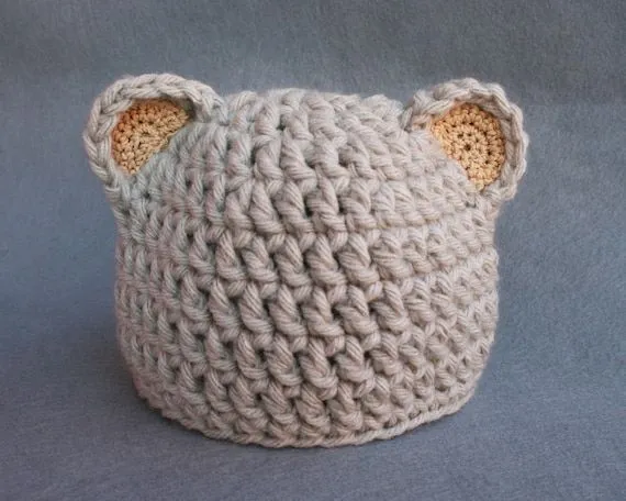 Gorro a crochet con orejas para bebé - Imagui Gorro a crochet con orejas para bebé - Imagui
