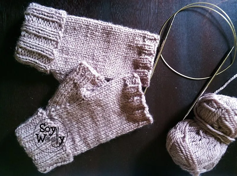 Cómo tejer Guantes sin Dedos con dos agujas/palillos | Soy Woolly