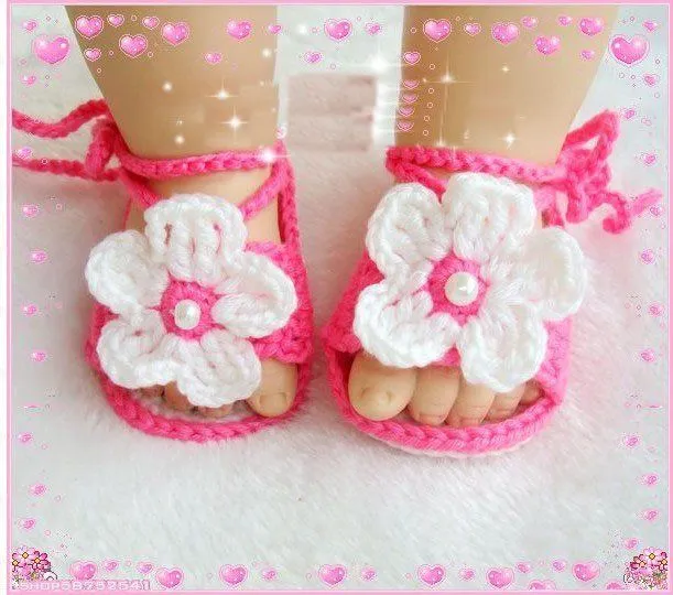 Como tejer unos huaraches para bebé - Imagui