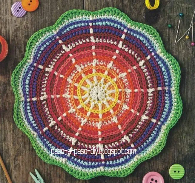 Cómo tejer una Mandala paso a paso en fotos - Paso a Paso Cómo tejer una Mandala paso a paso en fotos - Paso a Paso