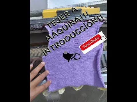 tejer a maquina leccion 1 - YouTube