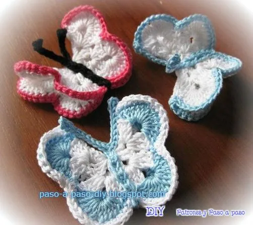 Cómo tejer mariposas al crochet paso a paso - Paso a Paso Cómo tejer mariposas al crochet paso a paso - Paso a Paso