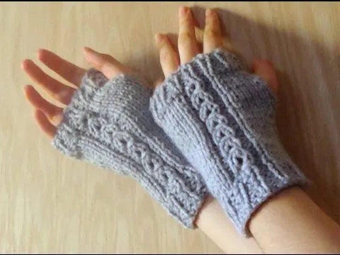 Cómo Tejer Mitones Bordados 2 Agujas (223) - YouTube Cómo Tejer Mitones Bordados 2 Agujas (223) - YouTube