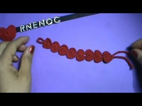 COMO TEJER PULSERA DE CORAZONES, NUEVA PUNTADA GANCHILLO CROCHET ... COMO TEJER PULSERA DE CORAZONES, NUEVA PUNTADA GANCHILLO CROCHET ...