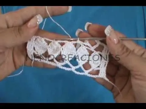 2 DE 2 COMO TEJER PUNTO HOJUELA GANCHILLO CROCHET - YouTube