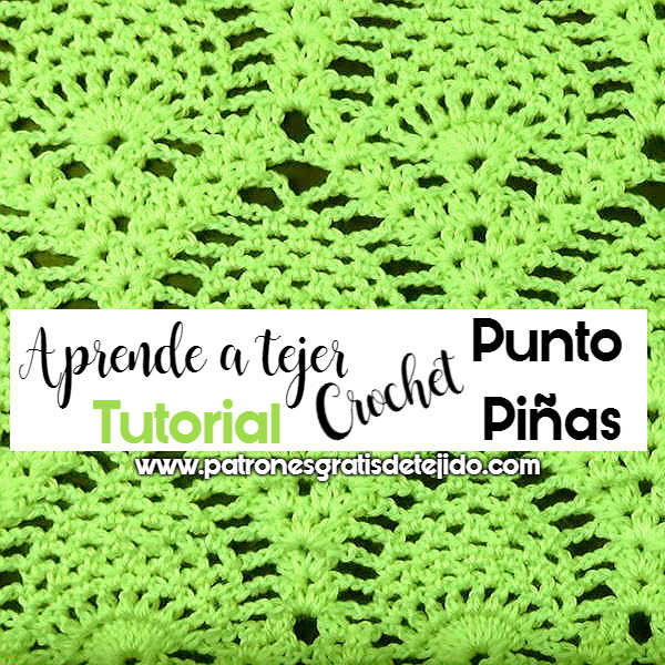 Cómo Tejer Punto Piñas a Crochet / Tutorial en español Cómo Tejer Punto Piñas a Crochet / Tutorial en español
