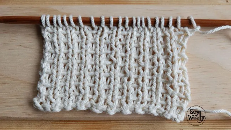 Cómo tejer el PUNTO TELAR paso a paso (dos agujas) | Soy Woolly Cómo tejer el PUNTO TELAR paso a paso (dos agujas) | Soy Woolly