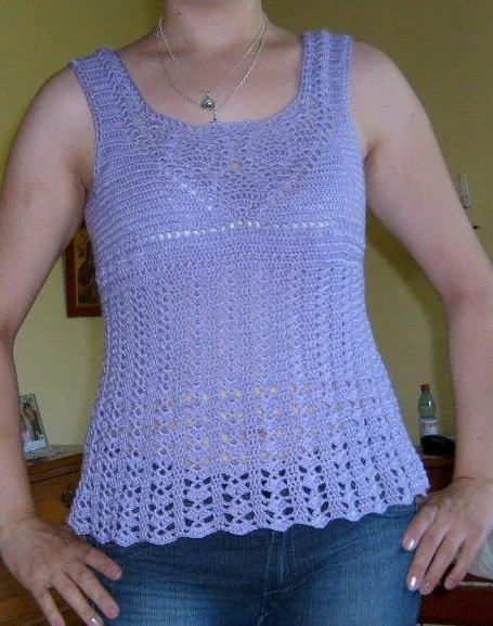 Tejer: "El arte de crear con tus manos".: Polera de mujer tejida a ... Tejer: "El arte de crear con tus manos".: Polera de mujer tejida a ...