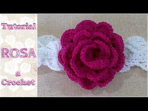 Como tejer una ROSA a crochet ganchillo - YouTube Como tejer una ROSA a crochet ganchillo - YouTube