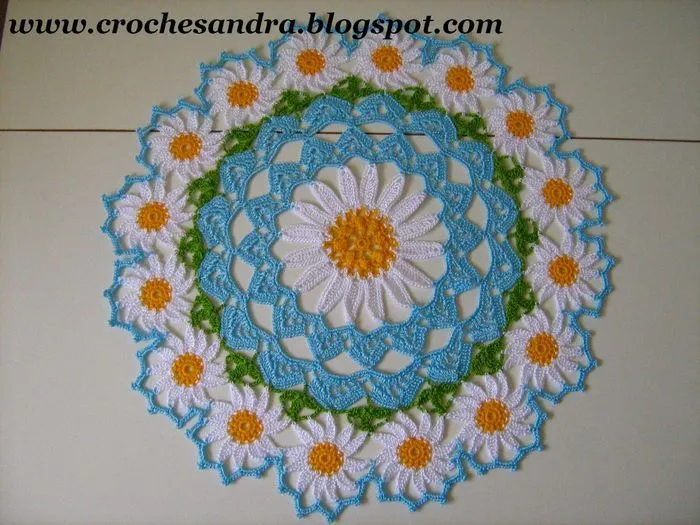 Tejer servilletas redondas crochet. Esquema (17) (700x525, 589KB ...