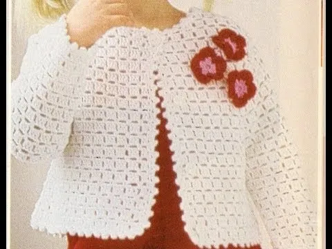 Como Tejer Suéter Para Niña a Crochet - YouTube